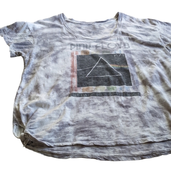 Pink Floyd Dark Side of the Moon Oversized Distressed Tie-Dyed Tee - Picture 3 of 14